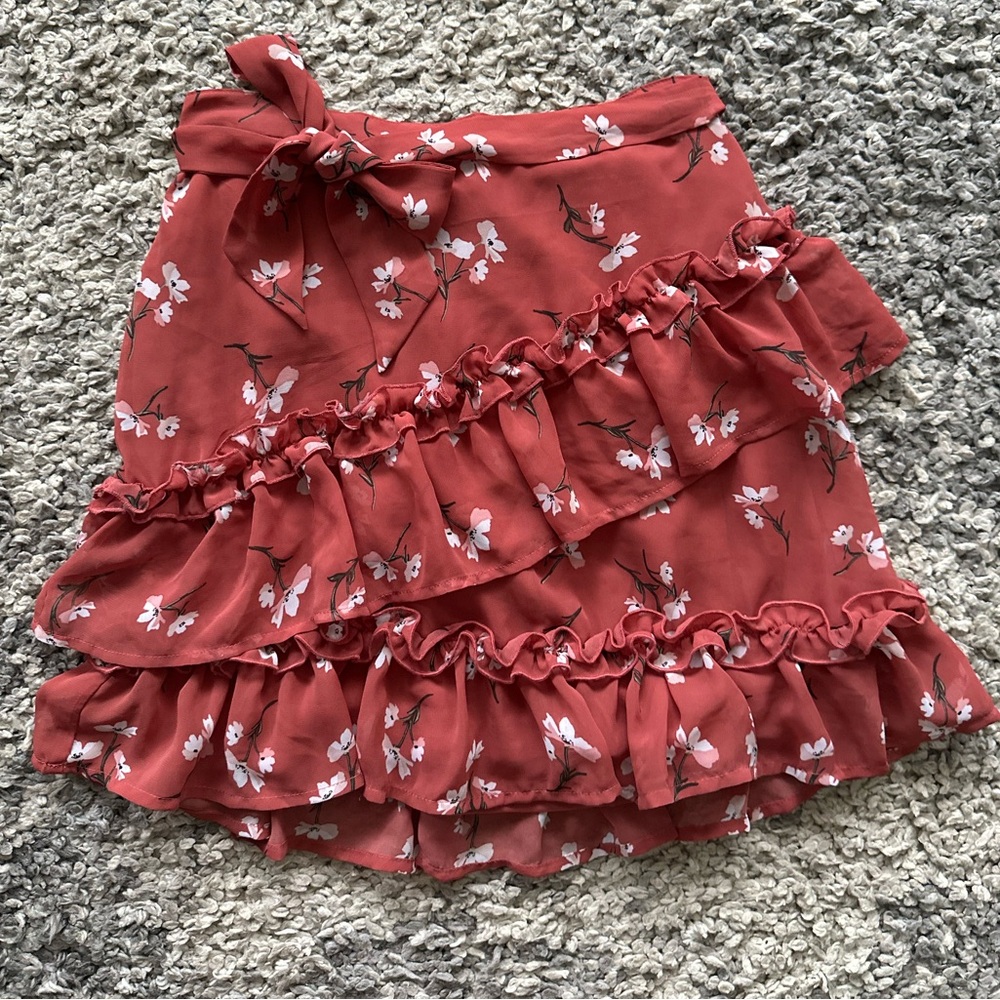 Floral Wrap skirt